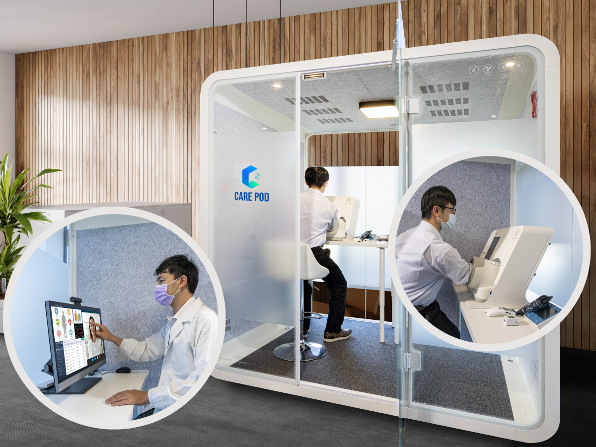 达擎于医疗科技展中展出＂远距诊疗舱＂，以因应医疗数字化及社会高龄化趋势下、复诊及慢性病患等族群对于远距看诊需求逐渐升高所推出的创新整合方案。多功能合一、高隐私性的远距诊疗舱可根据病患端与医师端的不同需求，提供弹性化及客制化功能，节省医生和病患的精力及时间