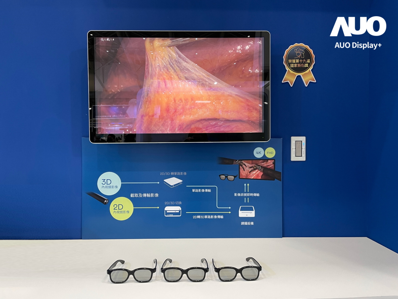 達擎寬視角3D醫療顯示器，協助醫護團隊成員於手術進行時，皆能看到一致性的3D影像，提高溝通效率，使手術更精準、快速完成達擎寬視角3D醫療顯示器，協助醫護團隊成員於手術進行時，皆能看到一致性的3D影像，提高溝通效率，使手術更精準、快速完成