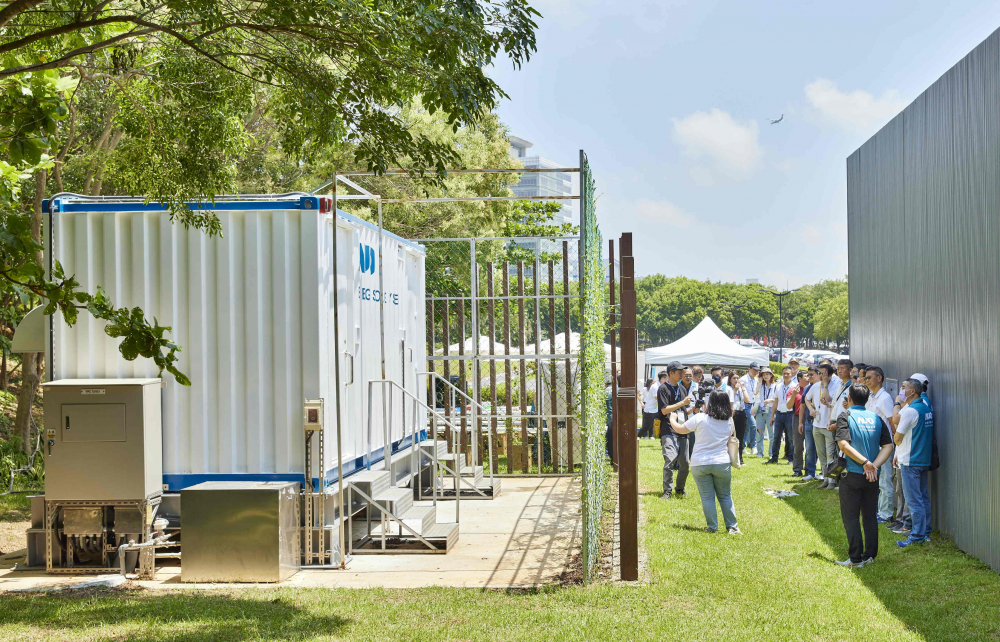 友達西大墩窯文化館建置屋頂全綠電及儲能櫃，為兼具創能儲能的永續綠能場域